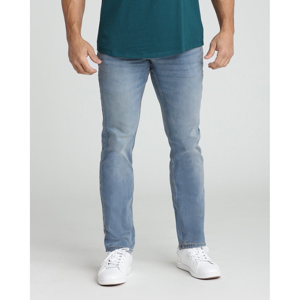 The Perfect Jean NYC Men's Slim Thick Medium Wash Stretch Denim Pants- 40/30